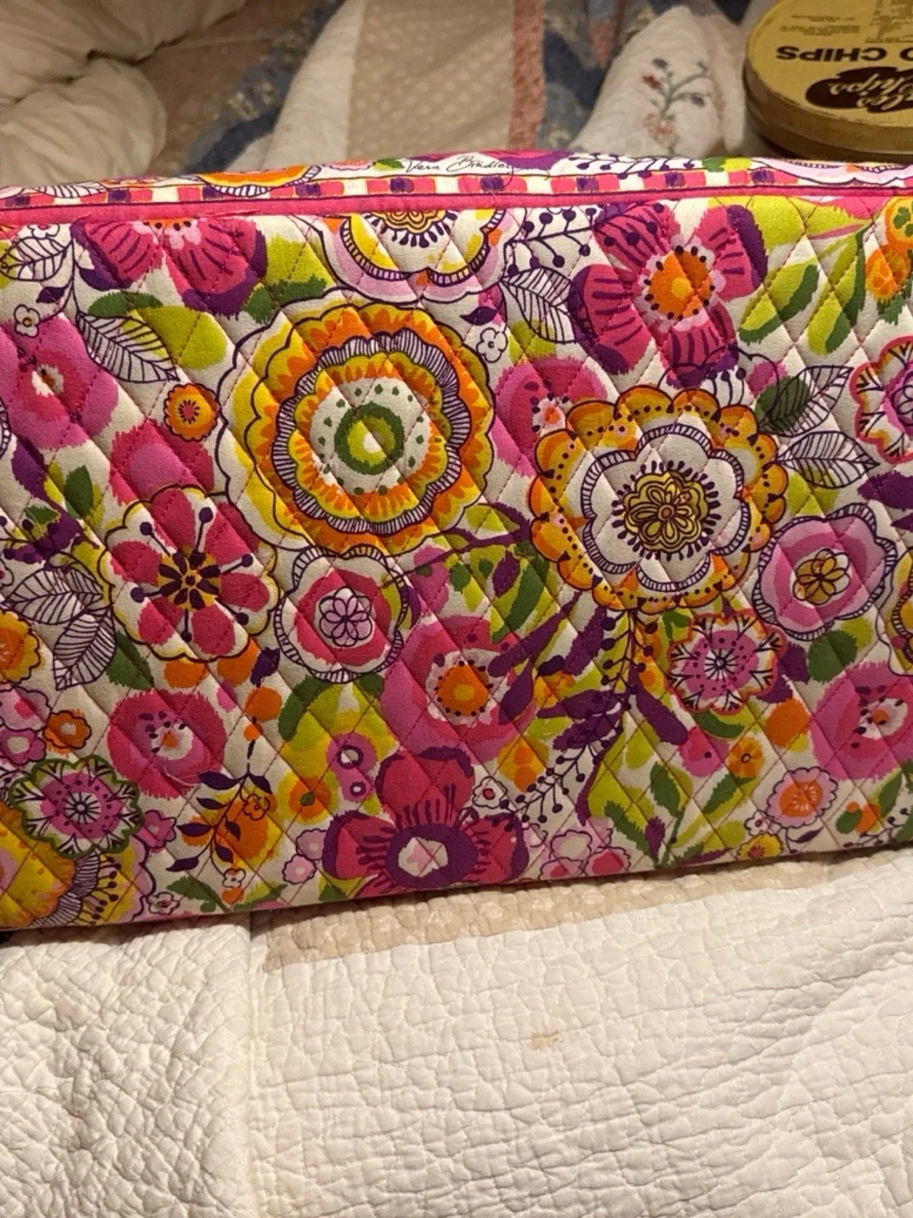 Retired 2003 Vera Bradley Bright petal pink Carry All